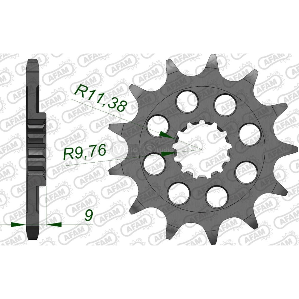Передняя звезда AFAM 520 Sprocket 22311 - Suzuki, 13z