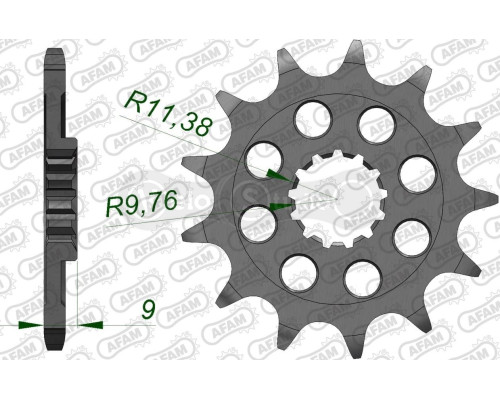 Передня зірка AFAM 520 Sprocket 22311 - Suzuki, 13z