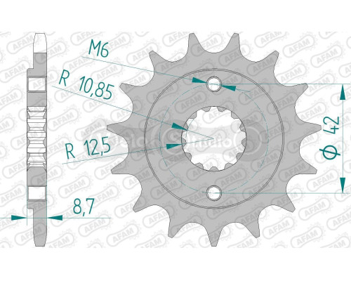 Передня зірка AFAM 520 Sprocket 24501 - Kawasaki, 17z