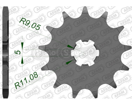 Передня зірка AFAM 520 Sprocket 24201 - Kawasaki, 12z