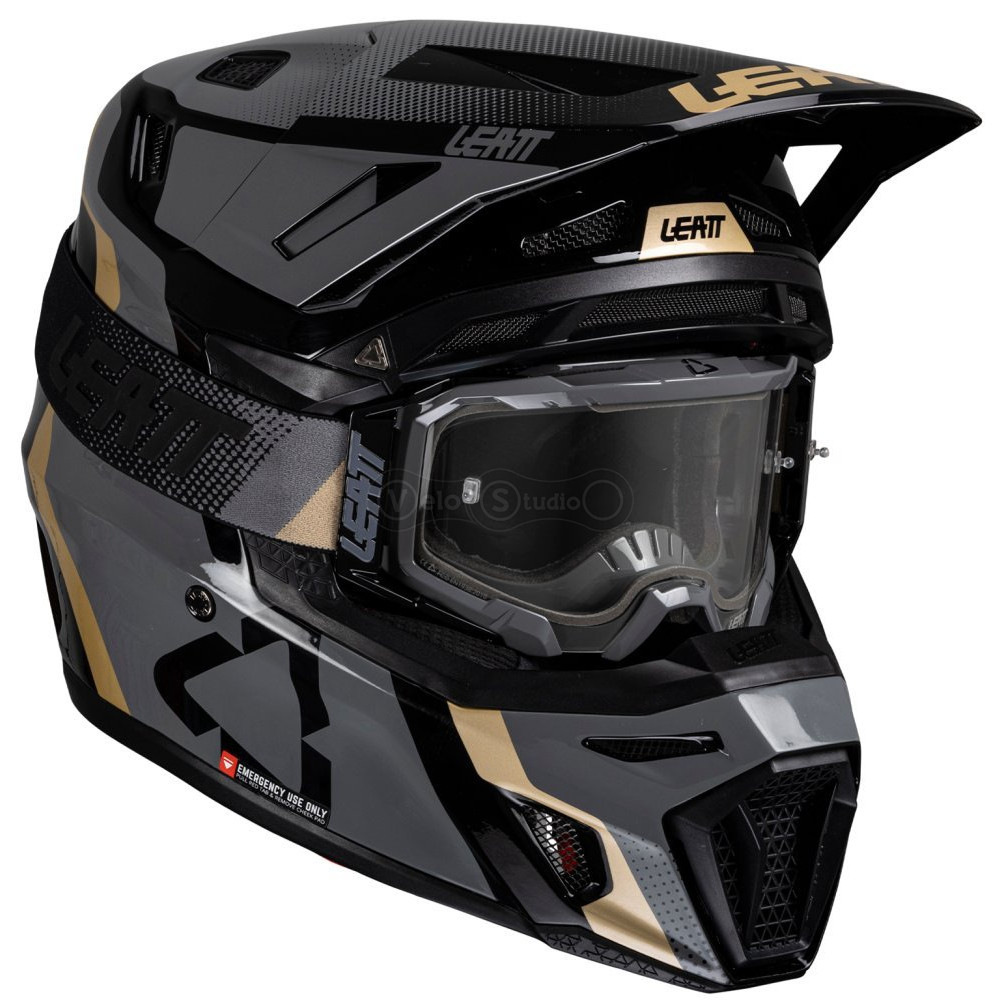 Мотошлем LEATT Moto 8.5 Helmet+Goggle [Black], M