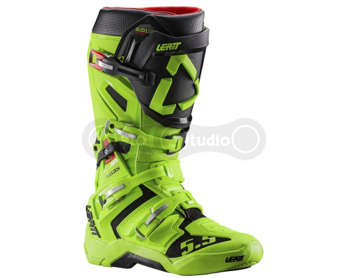 Мотоботи LEATT 5.5 FlexLock Boot [Lime Green], US9