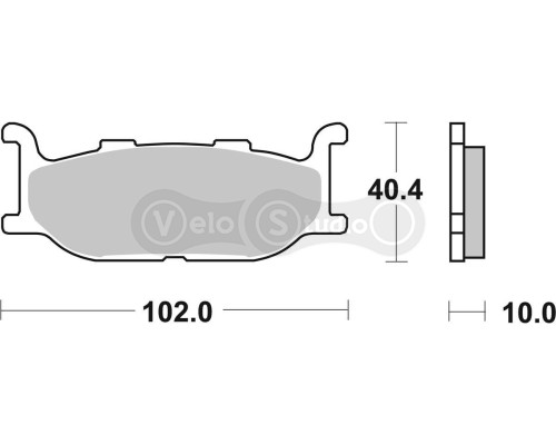 Тормозные колодки SBS 663HF Standard Brake Pads, Ceramic