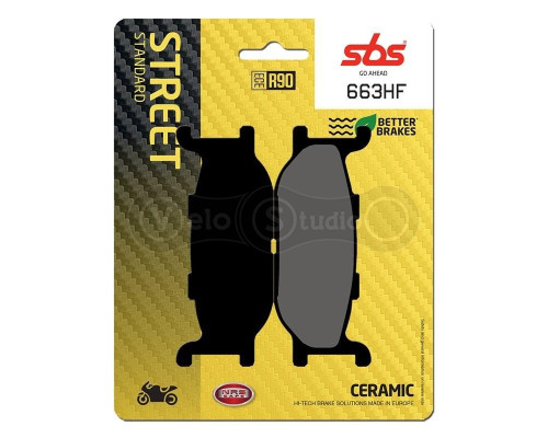 Тормозные колодки SBS 663HF Standard Brake Pads, Ceramic