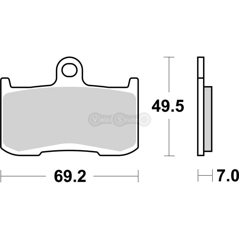 Тормозные колодки SBS 782H.HS High Performance Front Brake Pads, EVO Sinter