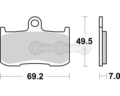 Колодки гальмівні SBS 782H.HS High Performance Front Brake Pads, EVO Sinter