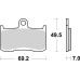 Колодки гальмівні SBS 782H.HS High Performance Front Brake Pads, EVO Sinter