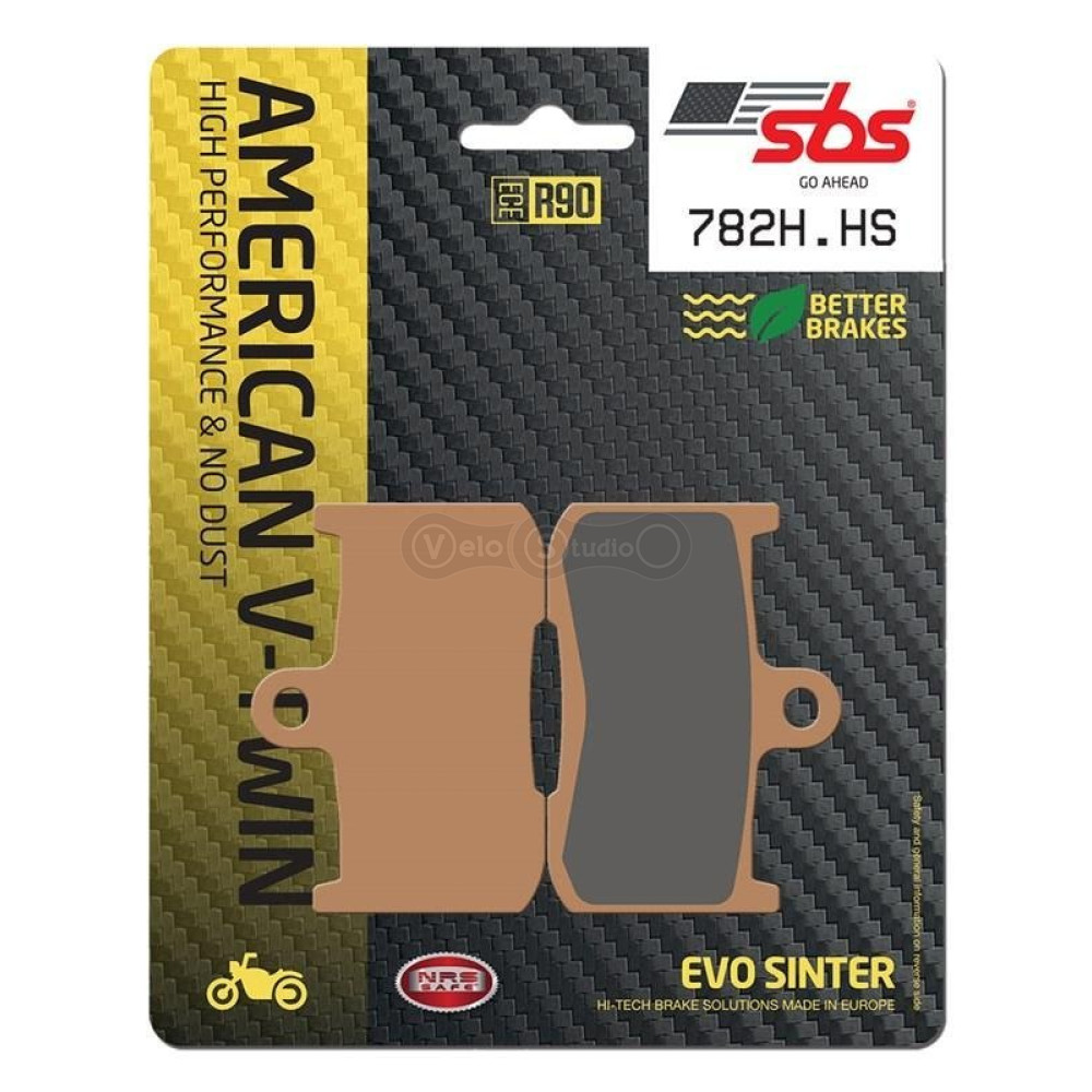 Тормозные колодки SBS 782H.HS High Performance Front Brake Pads, EVO Sinter