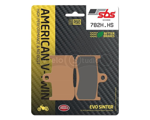Колодки гальмівні SBS 782H.HS High Performance Front Brake Pads, EVO Sinter