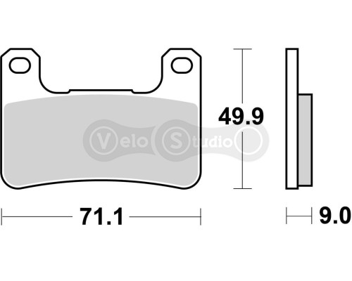 Колодки гальмівні SBS 806RST Track Days Front Brake Pads, Sinter
