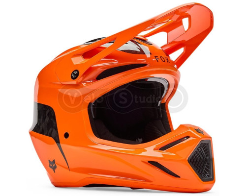 Мотошолом FOX V3 RS Mips Helmet - FRACTURE [Flo Orange], M