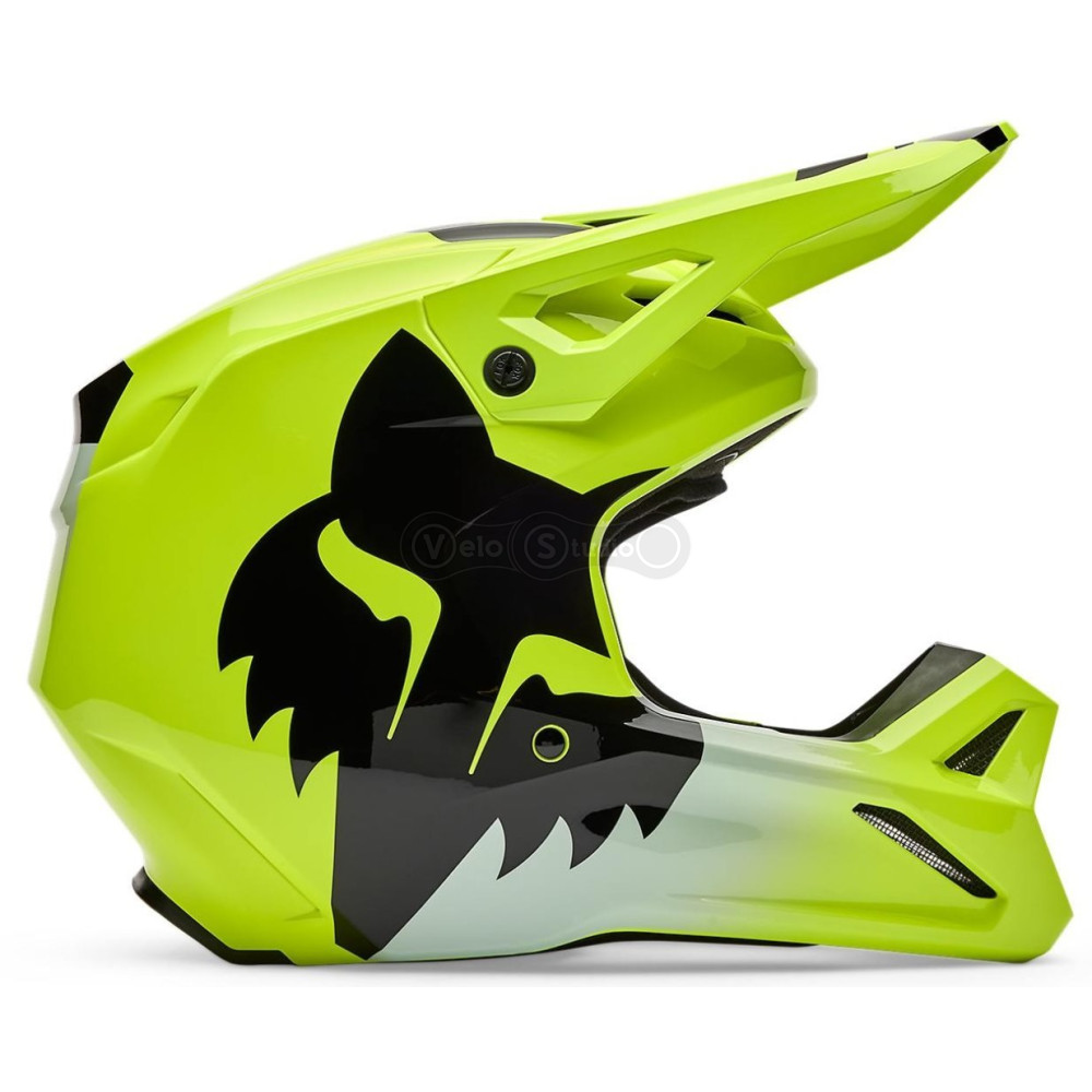 Мотошлем FOX V1 Mips Helmet - SHIELD [Flo Yellow], L