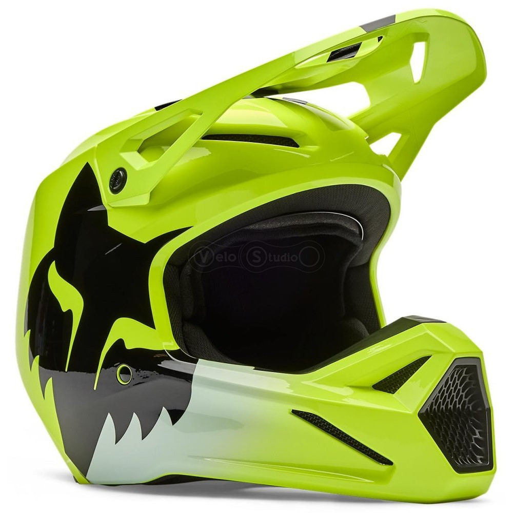Мотошлем FOX V1 Mips Helmet - SHIELD [Flo Yellow], L