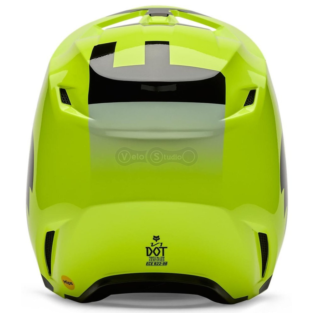 Мотошлем FOX V1 Mips Helmet - SHIELD [Flo Yellow], L