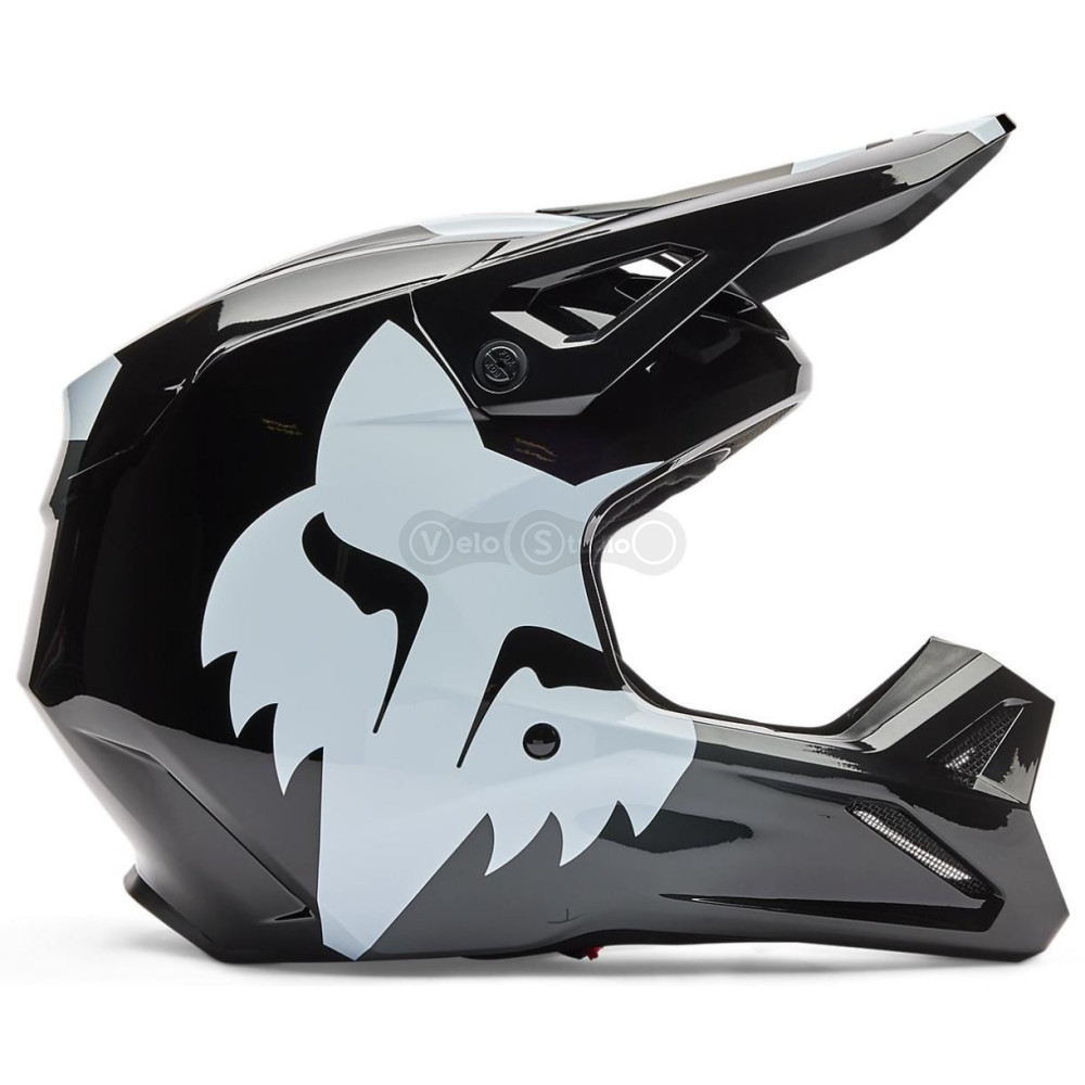Детский мотошлем FOX YTH V1 Mips Helmet - SHIELD [Black], YS
