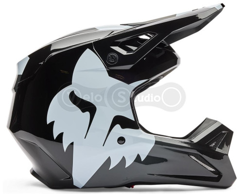 Детский мотошлем FOX YTH V1 Mips Helmet - SHIELD [Black], YS