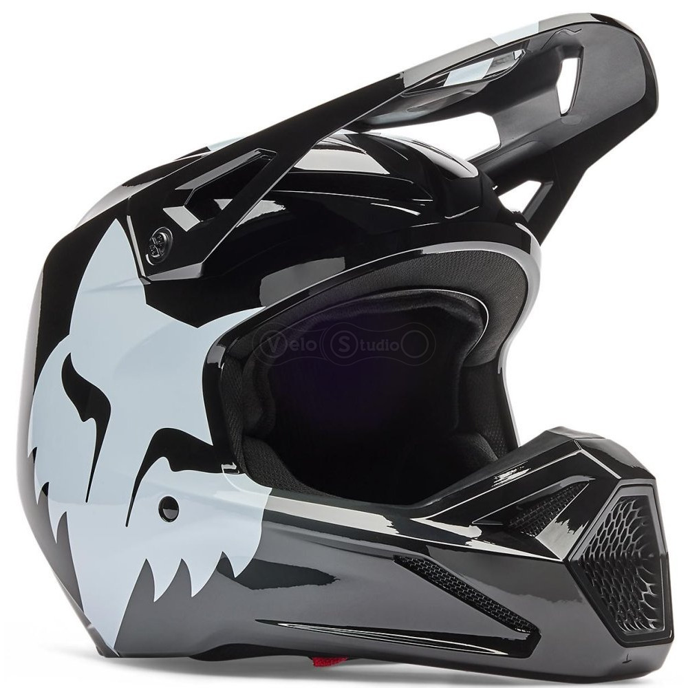 Детский мотошлем FOX YTH V1 Mips Helmet - SHIELD [Black], YS