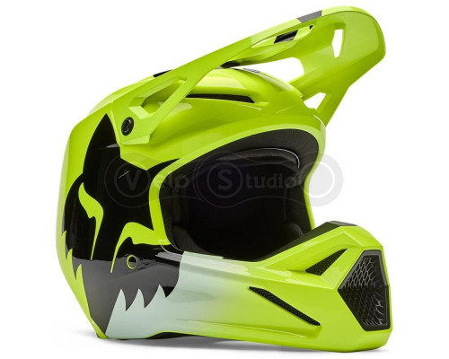 Дитячий мотошолом FOX YTH V1 Mips Helmet - SHIELD [Flo Yellow], YS