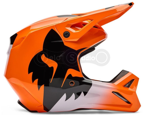 Детский мотошлем FOX YTH V1 Mips Helmet - SHIELD [Flo Orange], YS