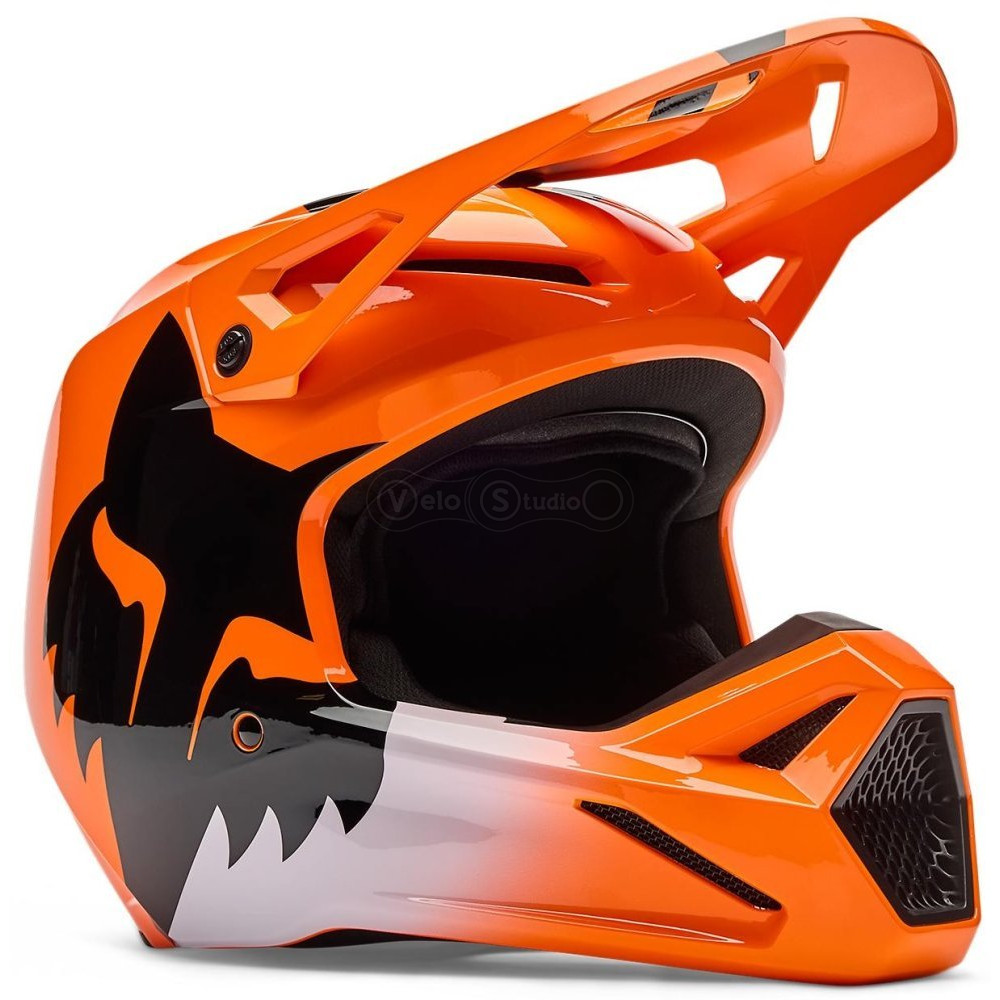 Детский мотошлем FOX YTH V1 Mips Helmet - SHIELD [Flo Orange], YS