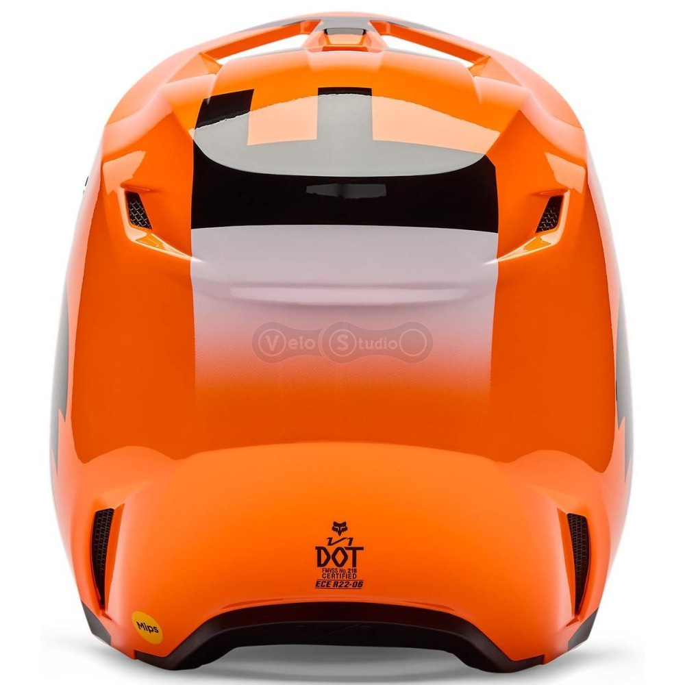 Детский мотошлем FOX YTH V1 Mips Helmet - SHIELD [Flo Orange], YS