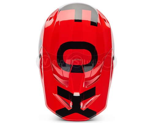 Дитячий мотошолом FOX YTH V1 Mips Helmet - SHIELD [Flo Red], YM
