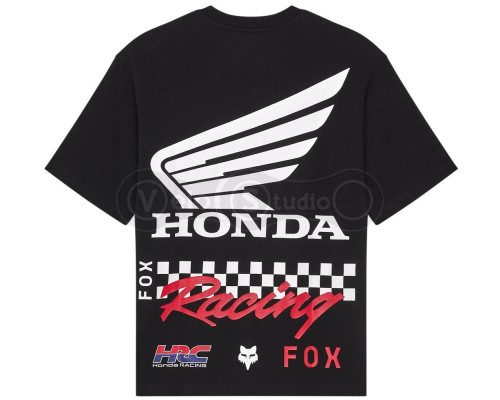 Футболка FOX OVERSIZE Short Sleeve Tee - HONDA® [Black], L