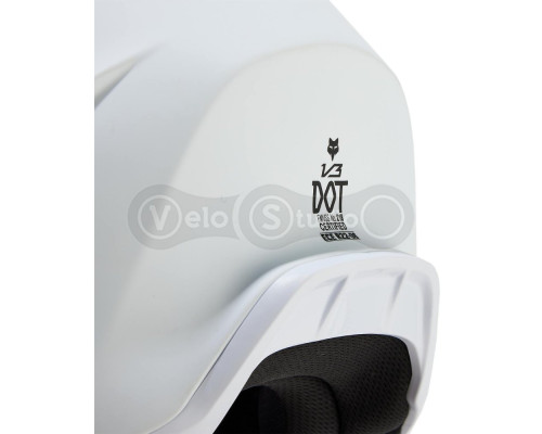Детский мотошлем FOX YTH V3 Mips Helmet - SOLID [White], YL
