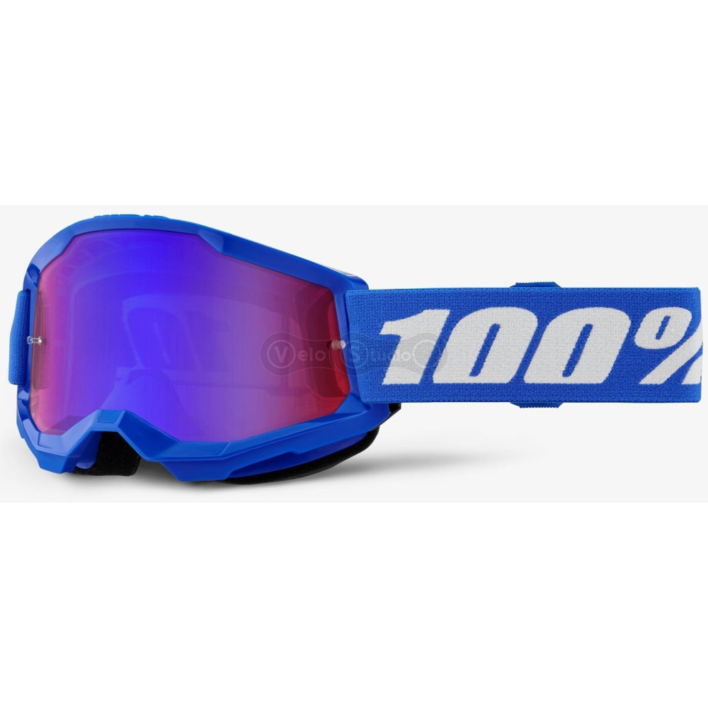 Детская маска 100% STRATA 2 Youth Goggle [Blue], Mirror Lens
