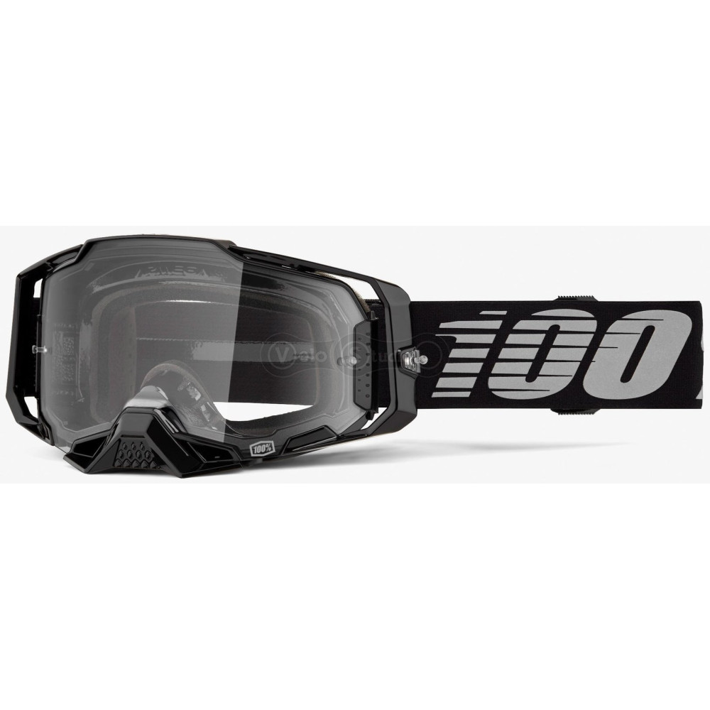 Маска 100% ARMEGA Goggle [Black], Clear Lens