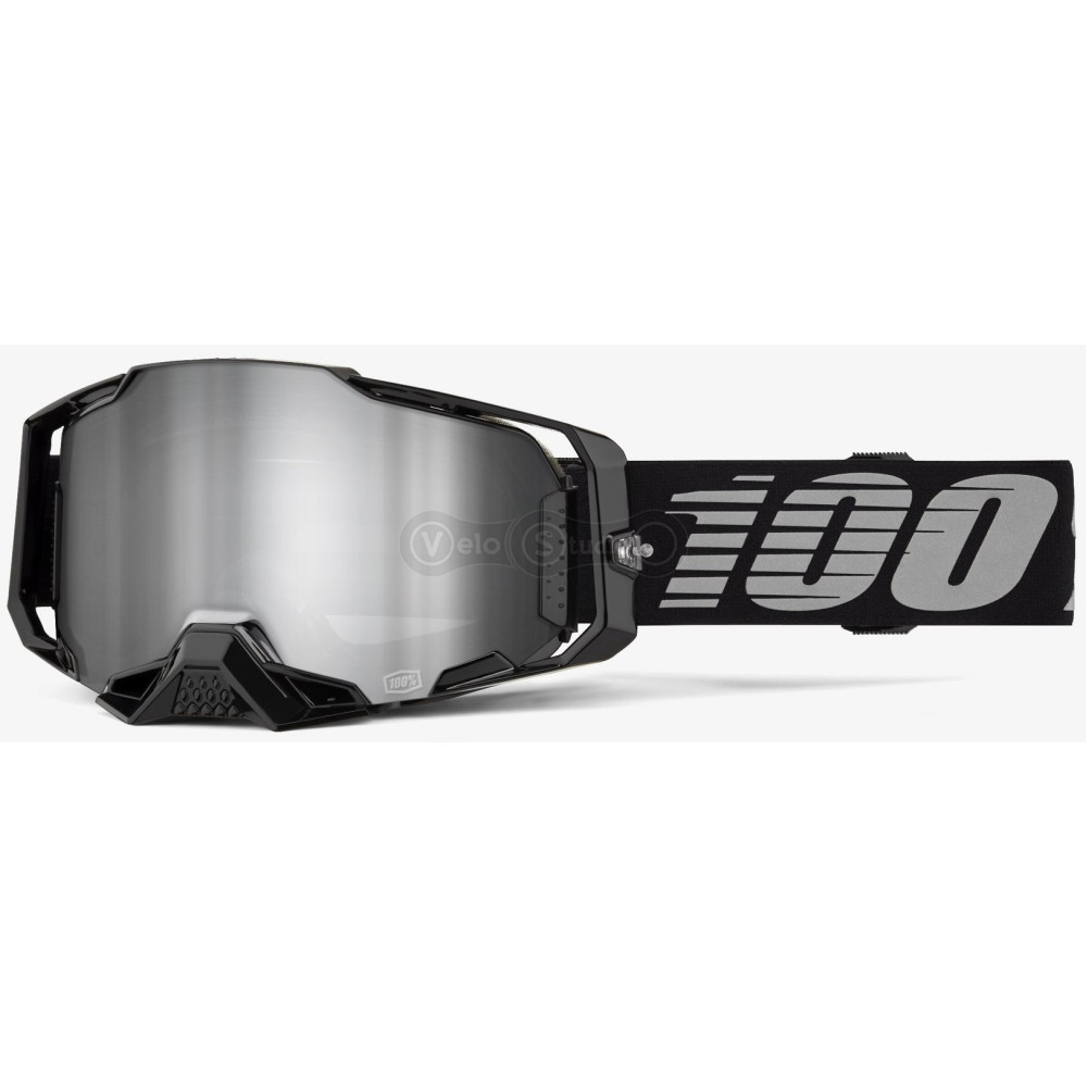 Маска 100% ARMEGA Goggle [Black], Mirror Silver Lens