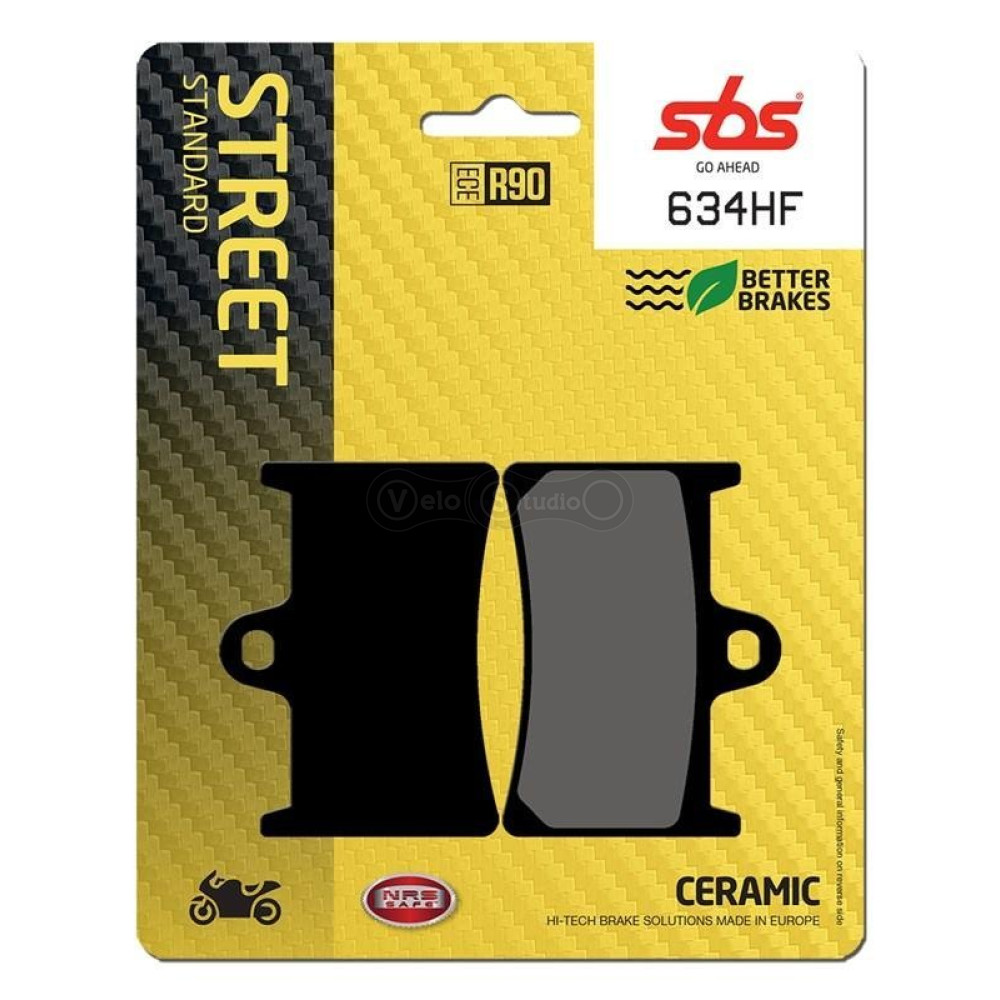 Колодки гальмівні SBS 634HF Standard Brake Pads, Ceramic