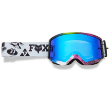 Маска FOX MAIN II SPARK Goggle - IMAGE COSMO [White], Mirror Blue Lens