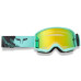 Маска FOX MAIN II SPARK Goggle - KAIROS [Turquoise], Mirror Green Lens