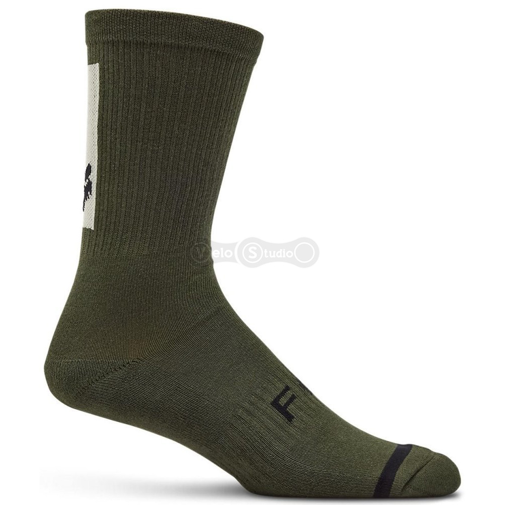 Вело шкарпетки FOX DEFEND Sock - 8 inch [Olive Green], S/M