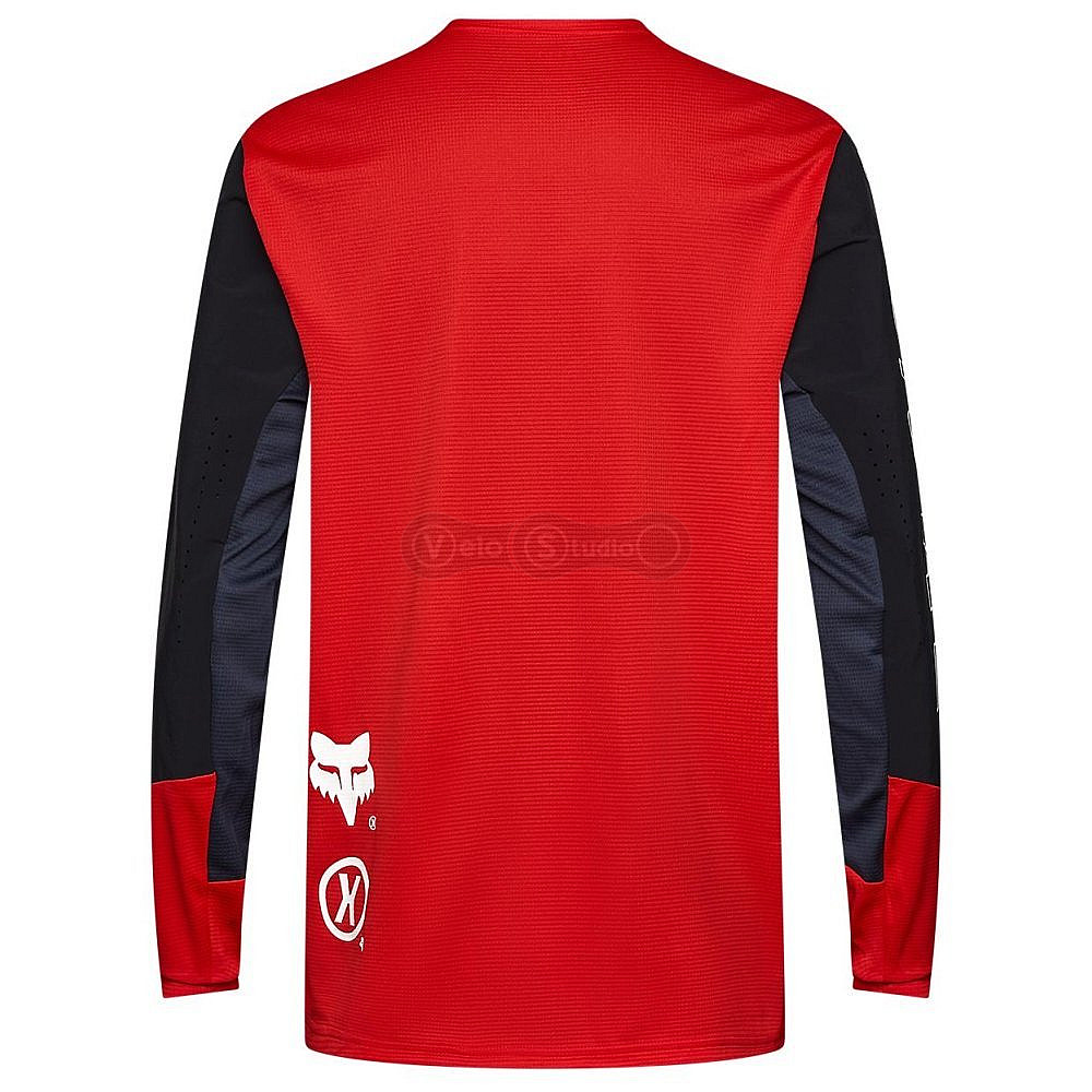 Вело джерси FOX DEFEND LS Jersey - ELEVATED [Flo Red], M