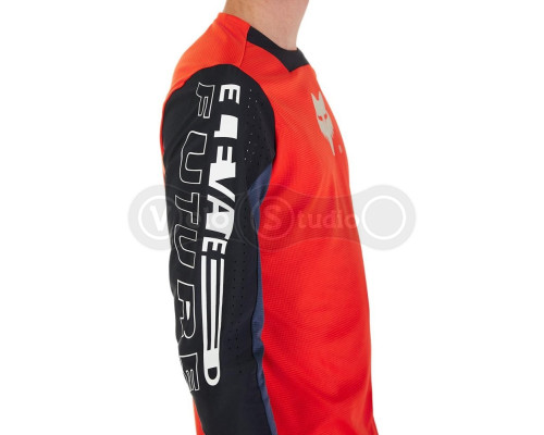 Вело джерсі FOX DEFEND LS Jersey - ELEVATED [Flo Red], M