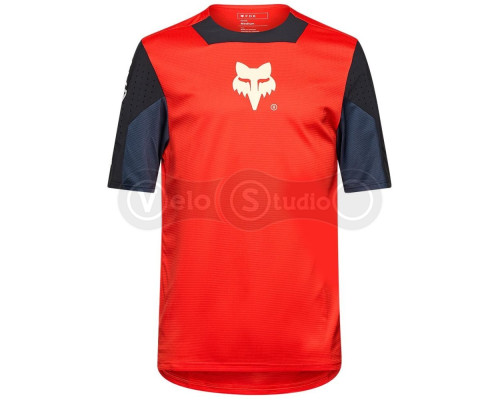 Вело джерси FOX DEFEND SS Jersey - ELEVATED [Flo Red], M