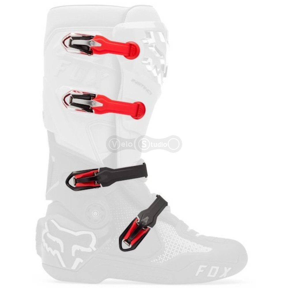 Застёжки к мотоботам FOX INSTINCT 2.0 STRAP KIT [Red], No Size