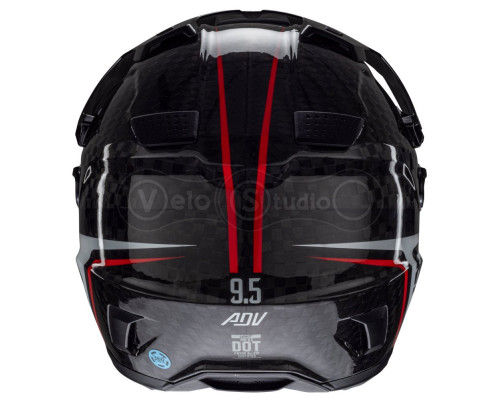 Мотошлем LEATT 9.5 Adventure Helmet + Velocity 4.5 Iriz [Carbon], XL