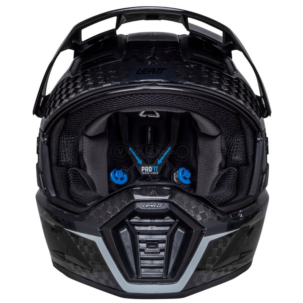 Мотошлем LEATT 9.5 Adventure Helmet + Velocity 4.5 Iriz [Carbon], XL