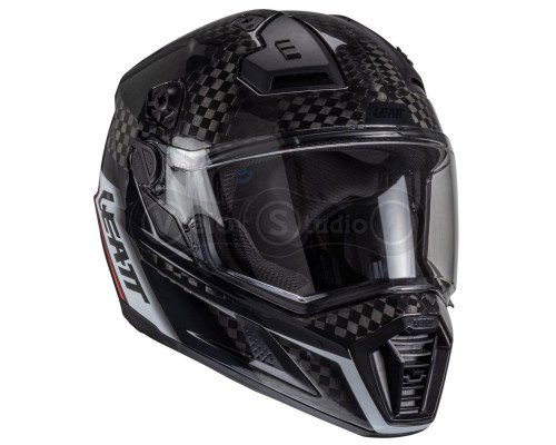 Мотошлем LEATT 9.5 Adventure Helmet + Velocity 4.5 Iriz [Carbon], XL