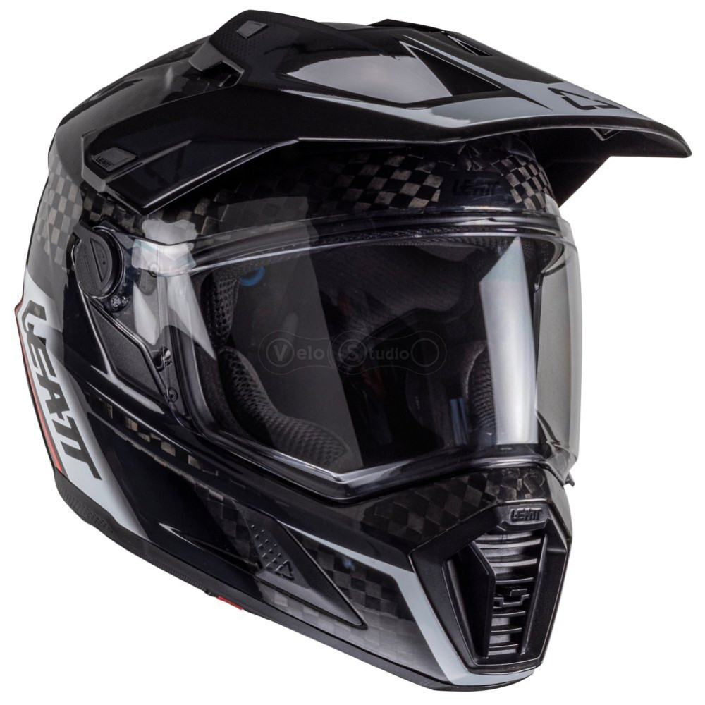 Мотошлем LEATT 9.5 Adventure Helmet + Velocity 4.5 Iriz [Carbon], XL