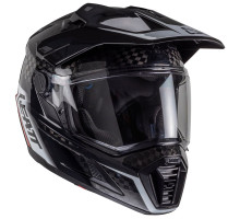 Мотошлем LEATT 9.5 Adventure Helmet + Velocity 4.5 Iriz [Carbon], XL