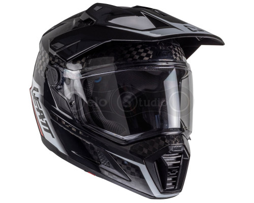 Мотошлем LEATT 9.5 Adventure Helmet + Velocity 4.5 Iriz [Carbon], XL