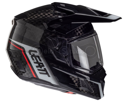 Мотошлем LEATT 9.5 Adventure Helmet + Velocity 4.5 Iriz [Carbon], XL
