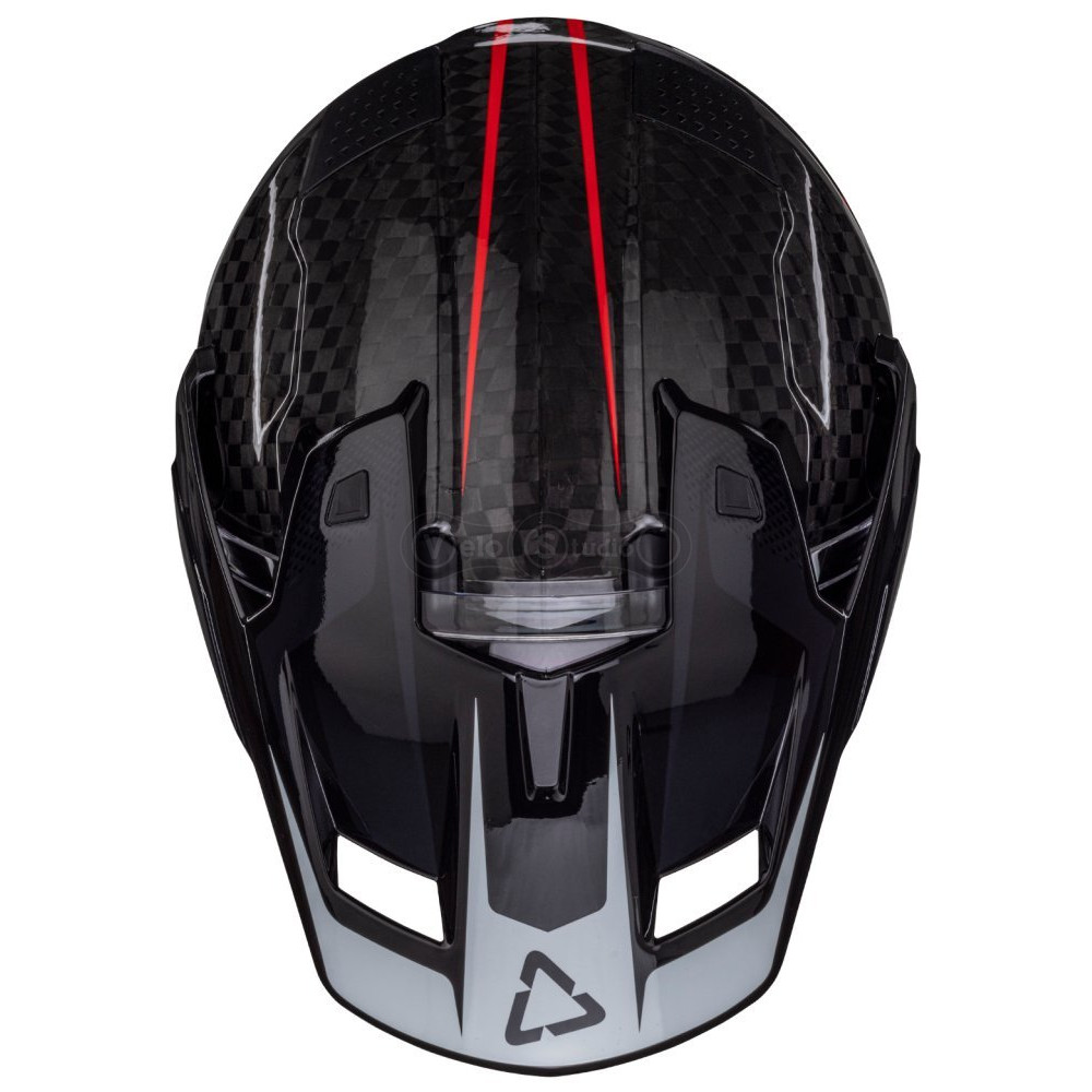 Мотошлем LEATT 9.5 Adventure Helmet + Velocity 4.5 Iriz [Carbon], XL