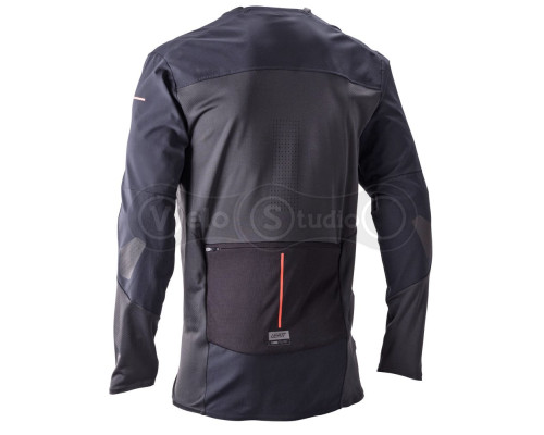 Вело джерсі LEATT MTB 6.0 Trail Cargo Jersey [Ghost Black], M