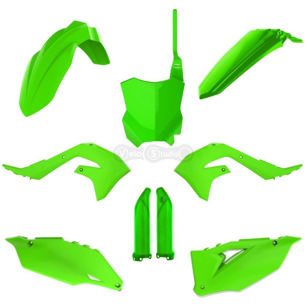Пластик Polisport MX kit - Kawasaki (19-) [Green], Kawasaki