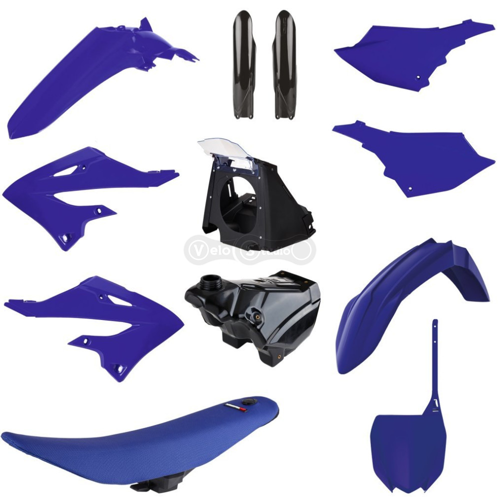 Пластик Polisport MX Restyling kit - Yamaha (02-) [Blue/Black], Yamaha
